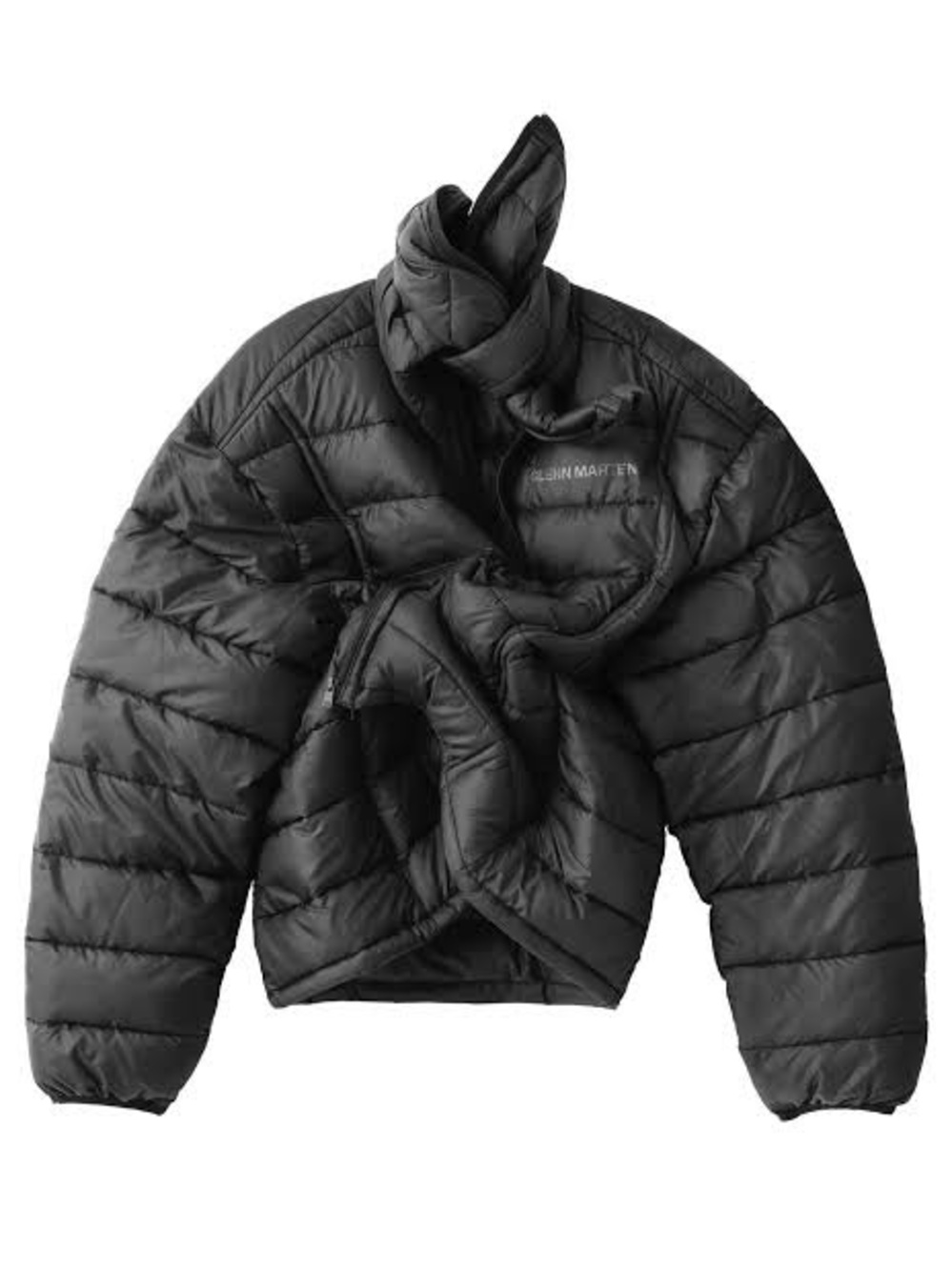 Glenn Martens x HM Black Puffer Coat Wire Adjustable